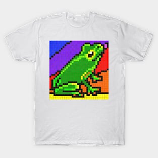 Friendly Frog Pixel Painting T-Shirt